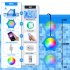 Submersible LED Lights With APP Control  Music Sync Color Changing 12V Pool Lights With Magnets   26ft Cord  IP68 Waterproof Wall Mounted Light For Pool  US Plu