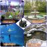 Submersible Water  Pump With 12 LED  Lights Fountain Pond Garden Fish Tank JYC 1550  16W with L12 lamp  EU Plug