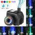 Submersible Water Pump With 12 Led 16w Lights Detachable For Fountain Swimming Pool Aquariums Fish Tank Sponds US plug   light 110V