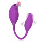 Sucking Vibrator Adult Sex Toys Female Double Head Vibrators With 10 Modes Vibe Toy Personal Massager Stimulator For Women Purple