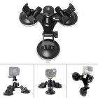 Suction Cup for GoPro Camera Car Glass Sucker Mount Holder Camera Tripods with Angle Adjustable Ball Head for Insta360 ONE  Triangle sucker + adapter + pan/tilt