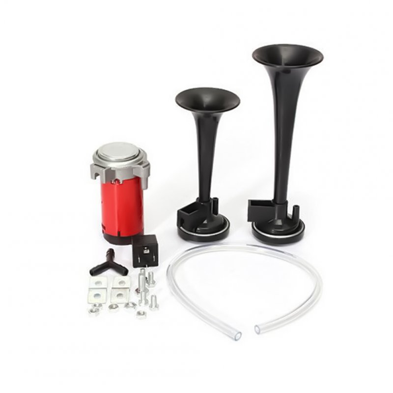 Car Super Loud Dual Trumpet Air Horn Kit