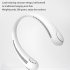 Summer Air Cooling Hanging Neck Fan Leafless Twistable Ventilator Usb Rechargeable Bladeless Neckband Fans Air Cooler White