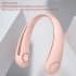 Summer Air Cooling Hanging Neck Fan Leafless Twistable Ventilator Usb Rechargeable Bladeless Neckband Fans Air Cooler pink