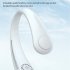 Summer Air Cooling Hanging Neck Fan Leafless Twistable Ventilator Usb Rechargeable Bladeless Neckband Fans Air Cooler White
