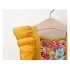 Summer Baby Girls Sling Dress With Hat Cute Floral Printing Pleated Princess Dress For Kids Aged 1 3 yellow CM 73