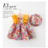 Summer Baby Girls Sling Dress With Hat Cute Floral Printing Pleated Princess Dress For Kids Aged 1 3 yellow CM 100