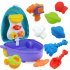 Summer Beach Sand Toys Luggage Toy Kit Sand Water Toys Space Suitcase For Toddlers Boys Girls Beach Accessories 10pcs  random colors