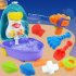 Summer Beach Sand Toys Luggage Toy Kit Sand Water Toys Space Suitcase For Toddlers Boys Girls Beach Accessories 10pcs  random colors