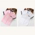 Summer Boys Short Sleeves Shirts Polka Dot Printing Casual Lapel Button Down Cotton Tops Polka Dot Short Sleeve   Pink HEIGHT 150cm