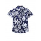 Summer Casual All match Cool Printing Short Sleeve Shirt for Women Men Couples 17  L
