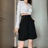 Summer Casual Shorts With Pockets For Women Fashion High Waist Loose Wide leg Pants grey 4XL