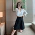 Summer Casual Shorts With Pockets For Women Fashion High Waist Loose Wide leg Pants black L