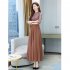 Summer Cheongsam Dress For Women Retro Stand Collar Midi Skirt Large Size Large Swing Dress p02 green L