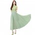 Summer Cheongsam Dress For Women Retro Stand Collar Midi Skirt Large Size Large Swing Dress p02 camel 3XL