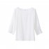 Summer Chiffon Blouse For Women Fashion Simple Solid Color Half Sleeves Tops Sweet Round Neck Loose T shirt White 2XL