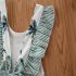 Summer Children Swimsuit Sleeveless Cute Fun Printing Breathable Quick drying Beach Swimwear 1 6 Years Old Girls 205004 2 3y 3T
