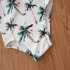 Summer Children Swimsuit Sleeveless Cute Fun Printing Breathable Quick drying Beach Swimwear 1 6 Years Old Girls 205004 2 3y 3T