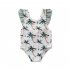 Summer Children Swimsuit Sleeveless Cute Fun Printing Breathable Quick drying Beach Swimwear 1 6 Years Old Girls 205004 1 2y 2T