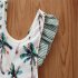 Summer Children Swimsuit Sleeveless Cute Fun Printing Breathable Quick drying Beach Swimwear 1 6 Years Old Girls 205004 5 6y 6T