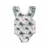 Summer Children Swimsuit Sleeveless Cute Fun Printing Breathable Quick drying Beach Swimwear 1 6 Years Old Girls 205004 5 6y 6T