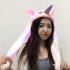 Summer Cute Funny Girl Women Hat with Moving Ears   B2 Unicorn  Pink 