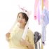 Summer Cute Funny Girl Women Hat with Moving Ears   A2 Unicorn  White 