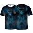 Summer Fashion Short Sleeve Game of Thrones 3D Digital Printing T shirt for Men Women D style S