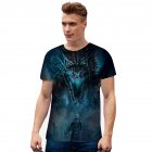 Summer Fashion Short Sleeve Game of Thrones 3D Digital Printing T-shirt for Men Women D style_S