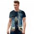 Summer Fashion Short Sleeve Game of Thrones 3D Digital Printing T shirt for Men Women D style M