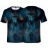 Summer Fashion Short Sleeve Game of Thrones 3D Digital Printing T shirt for Men Women D style M