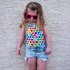 Summer Girls One piece Swimsuit Cute Colorful Printing Sleeveless Swimwear For 2 8 Years Old Children color 6 7years L