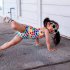 Summer Girls One piece Swimsuit Cute Colorful Printing Sleeveless Swimwear For 2 8 Years Old Children color 7 8years XL