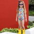 Summer Girls One piece Swimsuit Cute Colorful Printing Sleeveless Swimwear For 2 8 Years Old Children color 6 7years L