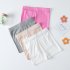 Summer Girls Shorts Summer Solid Color Modal Breathable Bottoming Safety Pants For 2 12 Years Old Children black 11 12Y 160