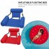 Summer Inflatable Foldable Floating Row Swimming Pool Water Hammock Air Mattresses Bed Beach Water Sports Lounger Chair blue