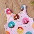 Summer Kids Swimsuit Cartoon Crab Donut Printing Breathable Quick drying Swimwear For 0 3 Years Old Girls white crab 1 2Y 90CM