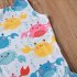 Summer Kids Swimsuit Cartoon Crab Donut Printing Breathable Quick drying Swimwear For 0 3 Years Old Girls pink donut 1 2Y 90CM