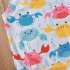 Summer Kids Swimsuit Cartoon Crab Donut Printing Breathable Quick drying Swimwear For 0 3 Years Old Girls pink donut 1 2Y 90CM