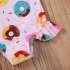 Summer Kids Swimsuit Cartoon Crab Donut Printing Breathable Quick drying Swimwear For 0 3 Years Old Girls pink donut 1 2Y 90CM