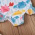 Summer Kids Swimsuit Cartoon Crab Donut Printing Breathable Quick drying Swimwear For 0 3 Years Old Girls pink donut 1 2Y 90CM