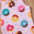 Summer Kids Swimsuit Cartoon Crab Donut Printing Breathable Quick drying Swimwear For 0 3 Years Old Girls pink donut 1 2Y 90CM