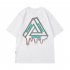Summer Large Size Loose T shirt For Men Half Sleeves Trendy Printing Round Neck Pullover Tops For Couple G108 black L