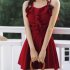 Summer Large Size One piece Swimwear Women Slim Fit Conservative Belly covering Solid Color Ruffled Swimsuit 9138 white one size