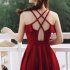 Summer Large Size One piece Swimwear Women Slim Fit Conservative Belly covering Solid Color Ruffled Swimsuit 9138 white one size