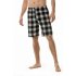 Summer Men Beach Shorts Cotton Plaid Sleepwear Lounge Shorts Loose Breathable Sleep Bottoms 6 S