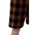 Summer Men Beach Shorts Cotton Plaid Sleepwear Lounge Shorts Loose Breathable Sleep Bottoms 6 S