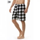 Summer Men Beach Shorts Cotton Plaid Sleepwear Lounge Shorts Loose Breathable Sleep Bottoms 3 S