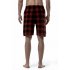 Summer Men Beach Shorts Cotton Plaid Sleepwear Lounge Shorts Loose Breathable Sleep Bottoms 3 XL