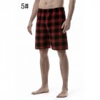Summer Men Beach Shorts Cotton Plaid Sleepwear Lounge Shorts Loose Breathable Sleep Bottoms 5 XL